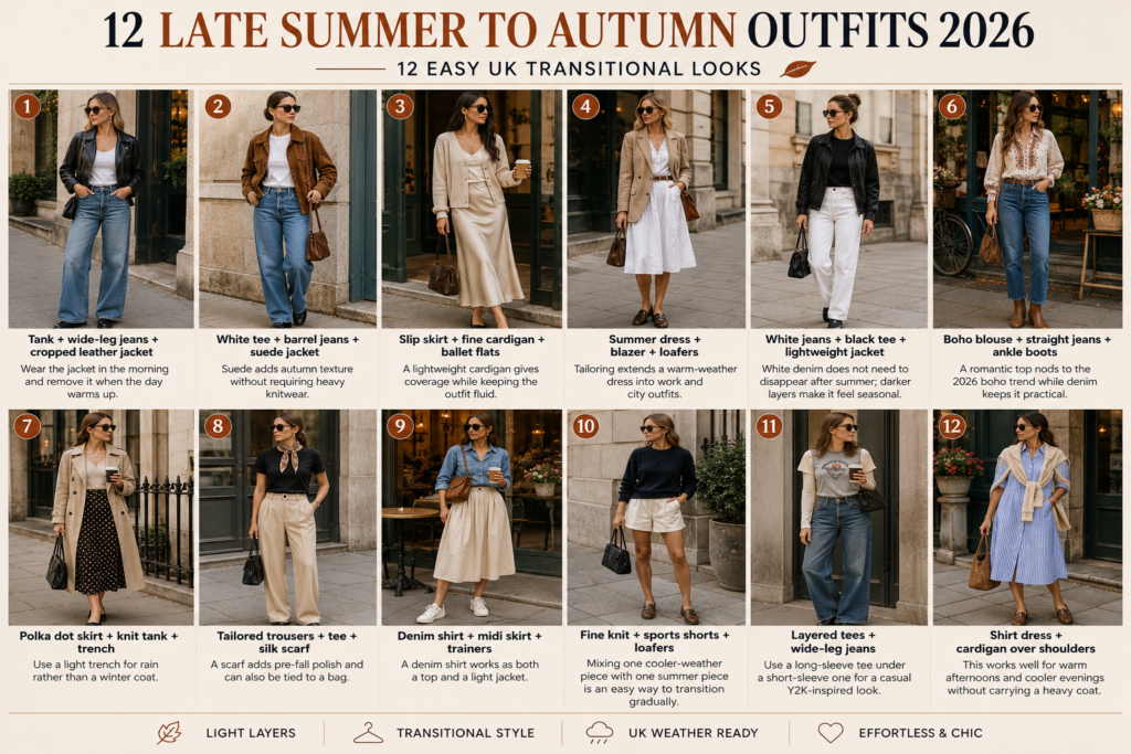 late summer to autumn outfits
