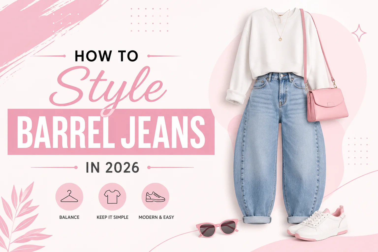 how to style barrel jeans
