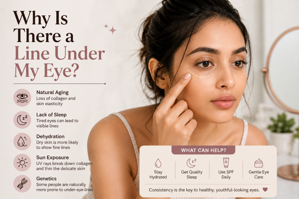 line under eye