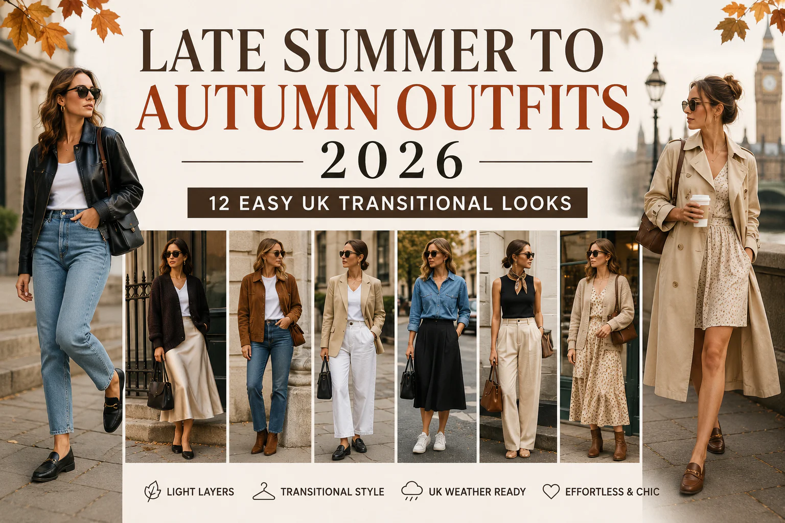 late summer to autumn outfits