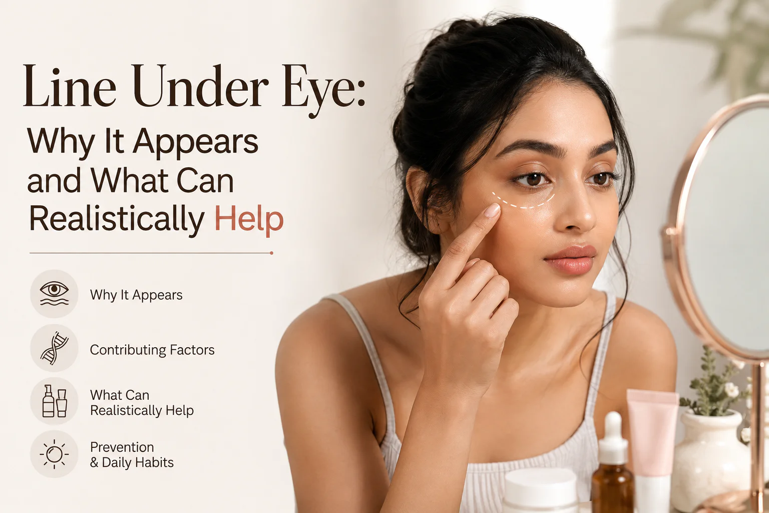 line under eye