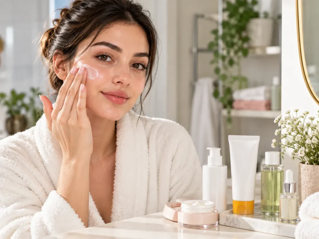 Skin preparation before applying beginner makeup