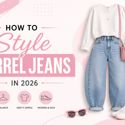 how to style barrel jeans